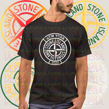 Load image into Gallery viewer, 2020 New Stone-Island Logo Summer Print Black T-Shirt Clothes Popular Shirt Cotton Tees Amazing Short Sleeve Unique Men Tops