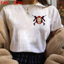 Load image into Gallery viewer, Novo dinheiro heist legal camisa masculina la casa de papel harajuku camiseta casa de papel gráfico tshirt bella ciao hip hop superior t masculino