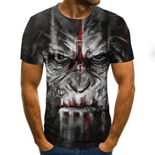 Load image into Gallery viewer, 2020 Mens horror T shirts Fashion New Summer Men's Short Sleeve T-shirt Casual 3D Zombie Print Rock Tshirt For Man Full Printed
