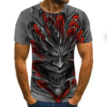 Load image into Gallery viewer, 2020 Mens horror T shirts Fashion New Summer Men's Short Sleeve T-shirt Casual 3D Zombie Print Rock Tshirt For Man Full Printed
