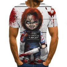 Load image into Gallery viewer, 2020 Mens horror T shirts Fashion New Summer Men's Short Sleeve T-shirt Casual 3D Zombie Print Rock Tshirt For Man Full Printed
