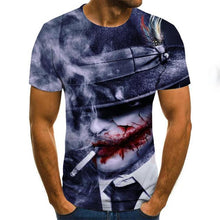 Load image into Gallery viewer, 2020 Mens horror T shirts Fashion New Summer Men's Short Sleeve T-shirt Casual 3D Zombie Print Rock Tshirt For Man Full Printed
