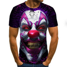 Load image into Gallery viewer, 2020 Mens horror T shirts Fashion New Summer Men's Short Sleeve T-shirt Casual 3D Zombie Print Rock Tshirt For Man Full Printed
